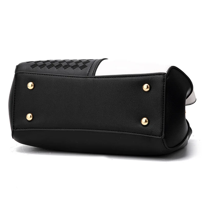 Fashion Brand Designer Women'S Color Blocked Handbag Large Capacity Shoulder Bag Classic Retro Crossbody Bag Commuting Tote Bag