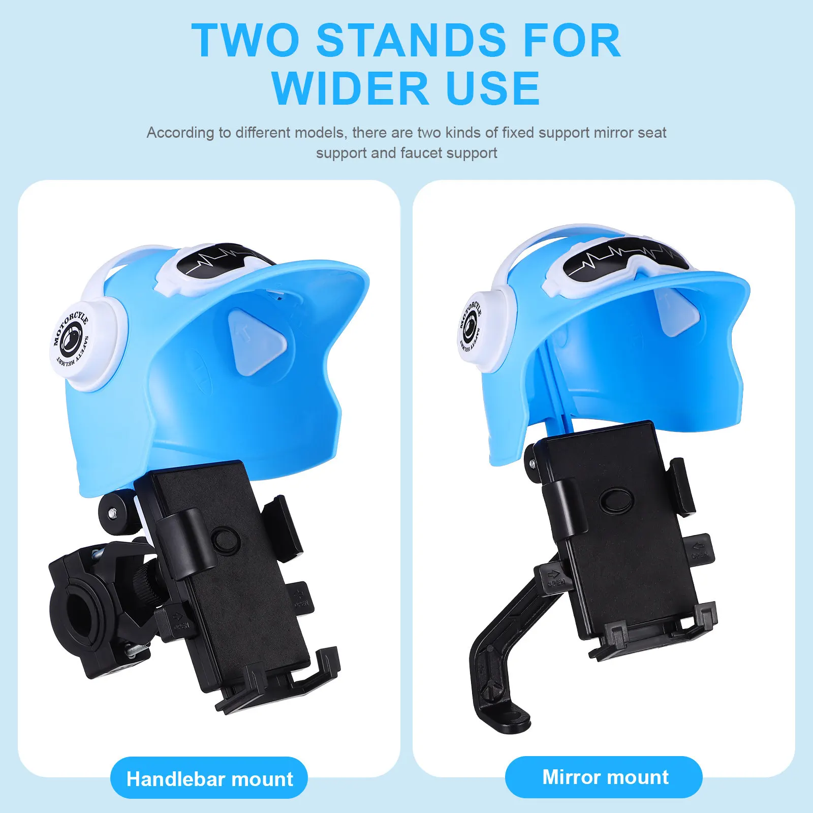 

Bike Phone Holder Motorcycle Rear Mirror Phone Clamp Sunshade Waterproof Shield Motor Mirror Mount for Safe Riding Navigation
