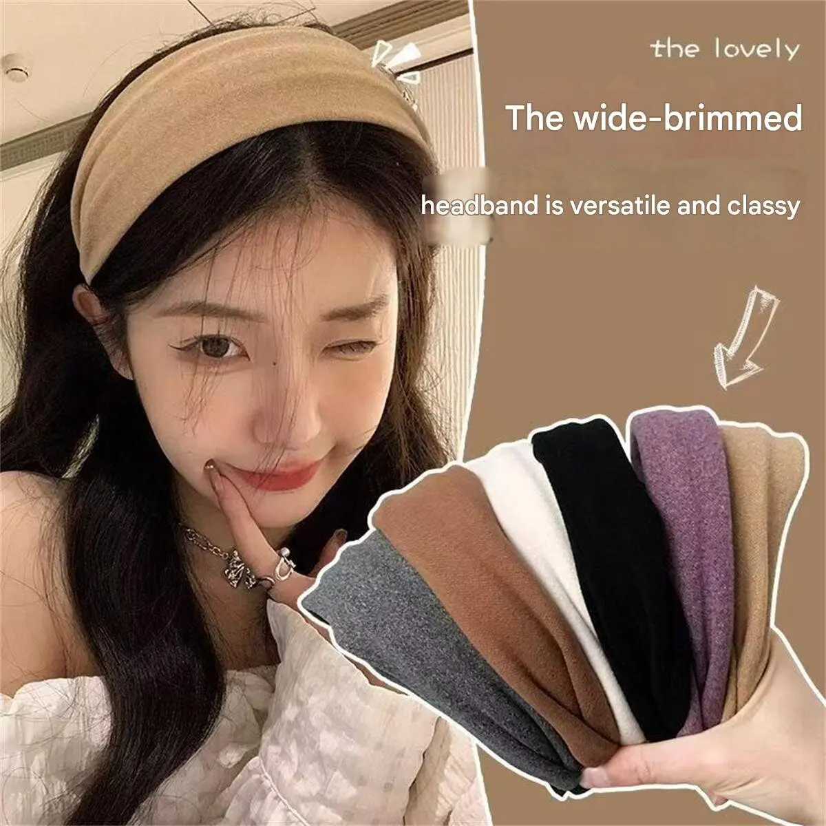 رباط شعر كلاسيكي من القطن الناعم الصلب للنساء والفتيات، زينة شعر حلوة، عصابة رأس، رباط شعر، إكسسوارات شعر عصرية