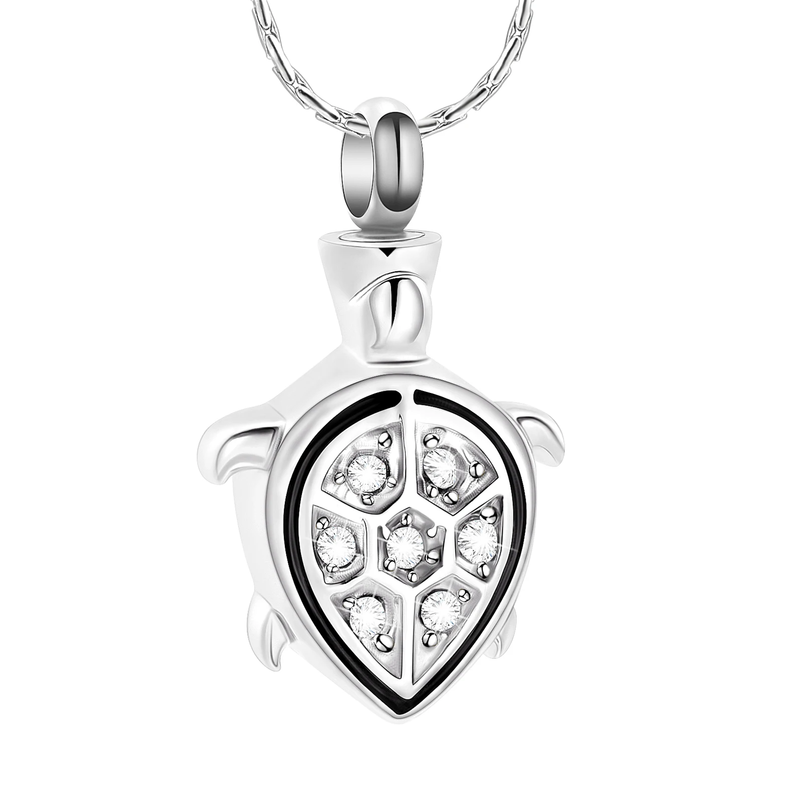 

Turtle Cremation Ashes Necklace Pets Memorial Jewelry Stainless Steel Urn Pendant Keepsake Gift for Women Men