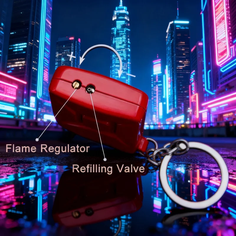 

Creative Open Fire Gas Lighter, Personality Mini Key Chain, Cigarette Accessories, Small Gift for Men