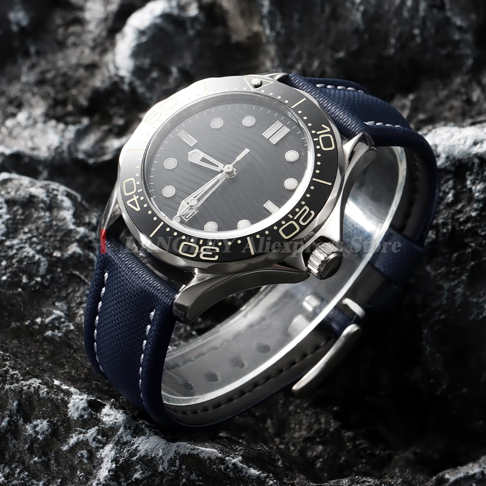 Correa de tela de vela de 18mm, 19mm, 20mm, 21mm y 22mm para Omega, Blancpain, Seiko Divers, reloj para hombre, correas de reloj impermeables de liberación rápida