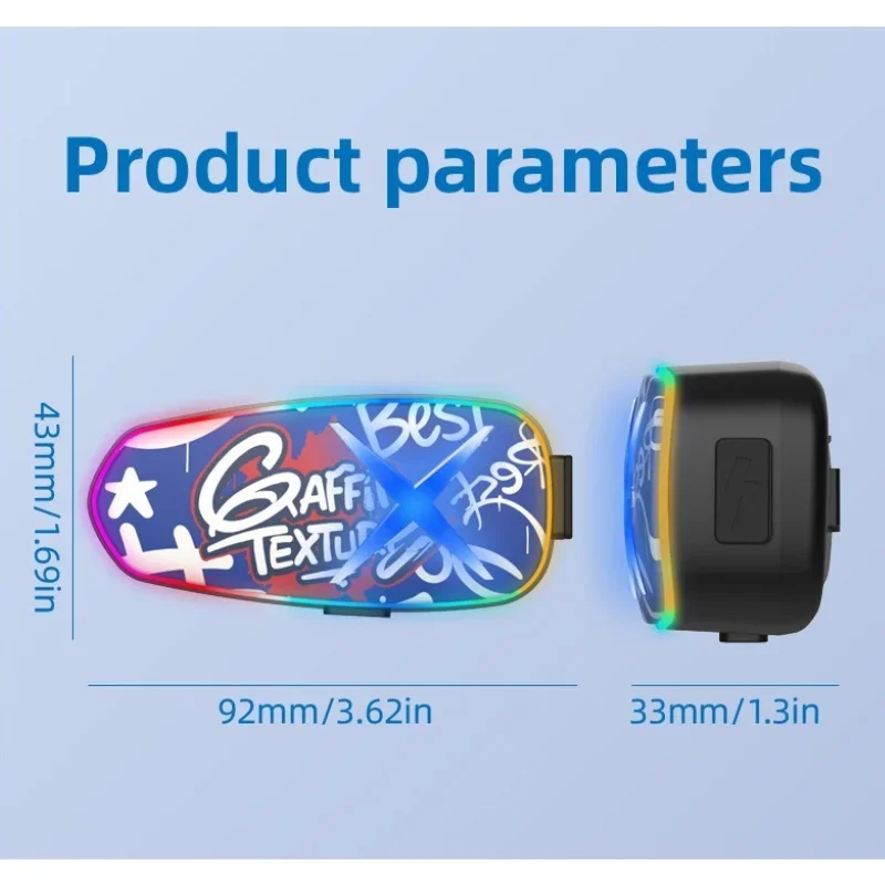 K15 RGB Bluetooth6.0 دراجة نارية خوذة سماعة لاسلكية حر اليدين دعوة الهاتف كيت مقاوم للماء سماعة مشغل موسيقى MP3 المتكلم