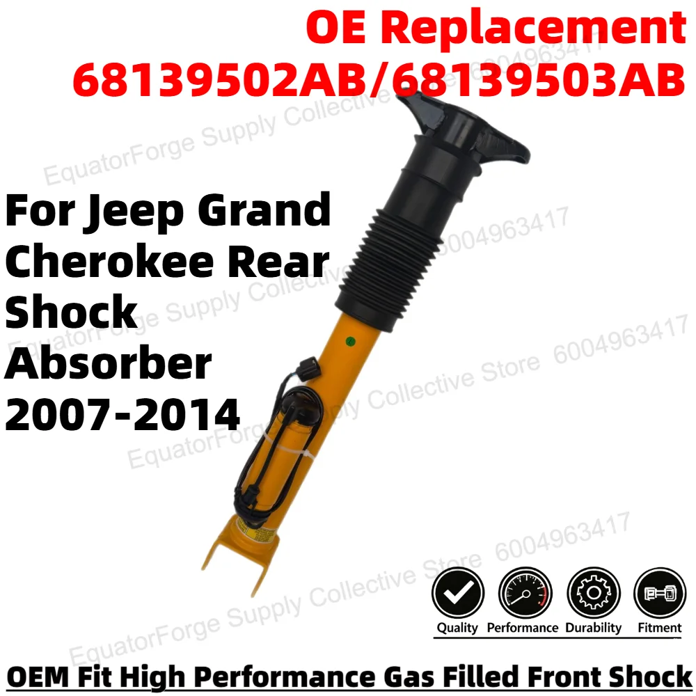 Direct Fit High Stability Premium Durable Rear Shock Absorber for Jeep Grand Cherokee OE Number 68139502AB/68139503AB