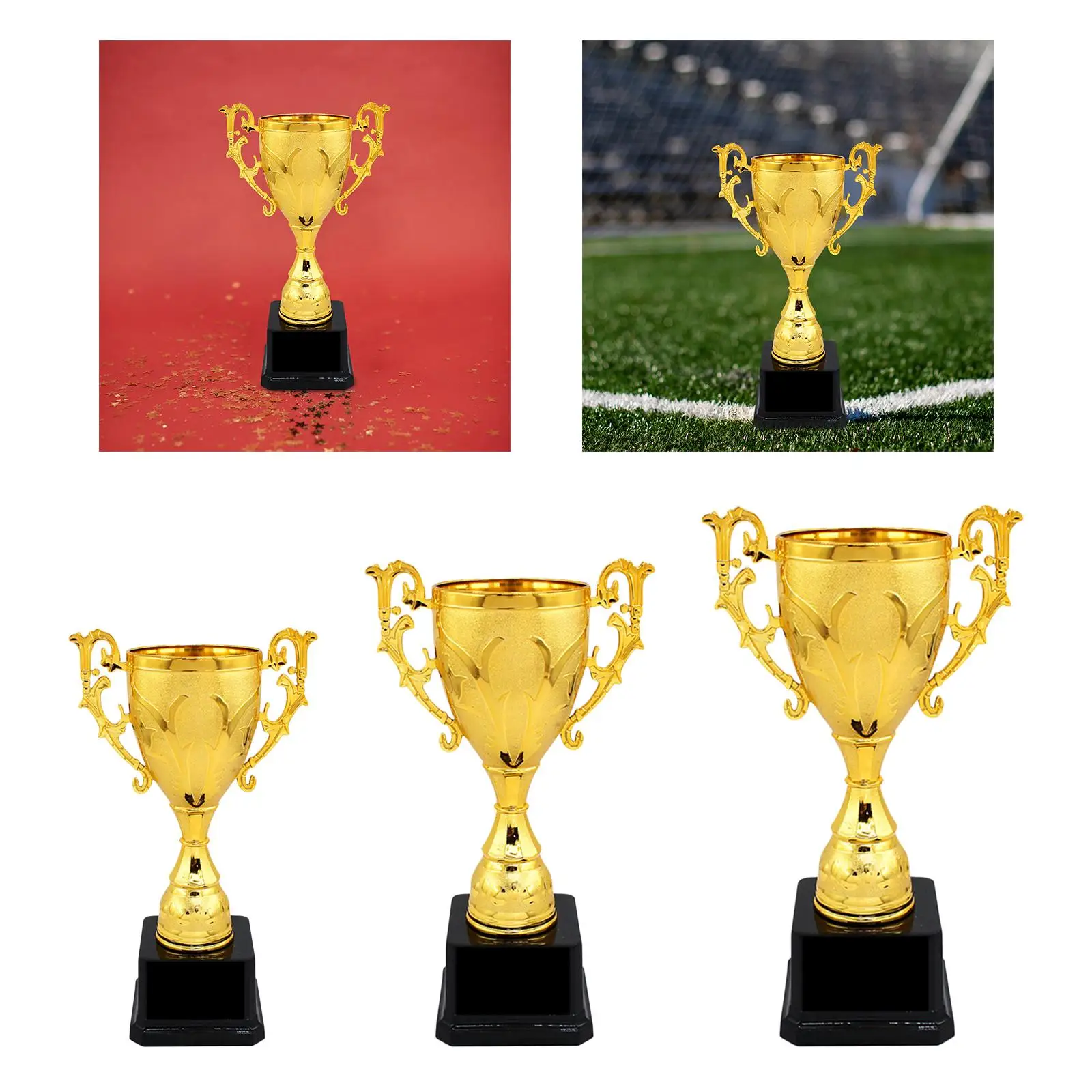 Plastic Award Trophy Cup for Soccer Football Competitions with Base Party Decor Kids Classroom Rewards Gifts
