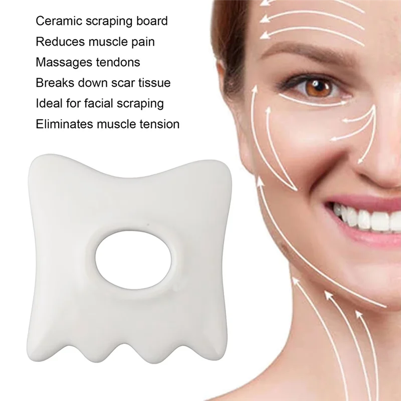 【Venda quente!】Gua Sha Ferramenta de massagem Placa de raspagem facial Remoção de rugas para ombro