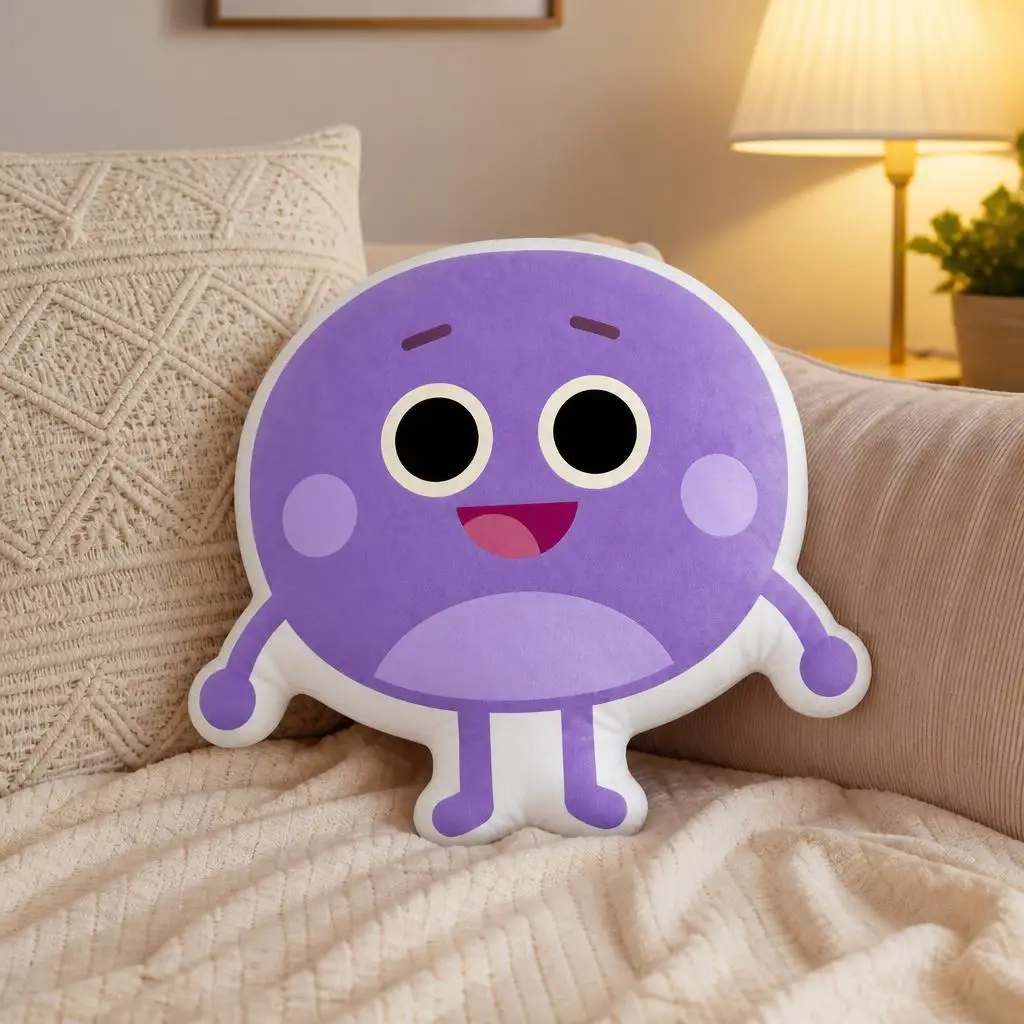 Bumble Nums Kids Cartoon Math Counting Plush Pillow Cushion Irregular Stuffed Throw Pillow Home Decor Gift Sofa Bed