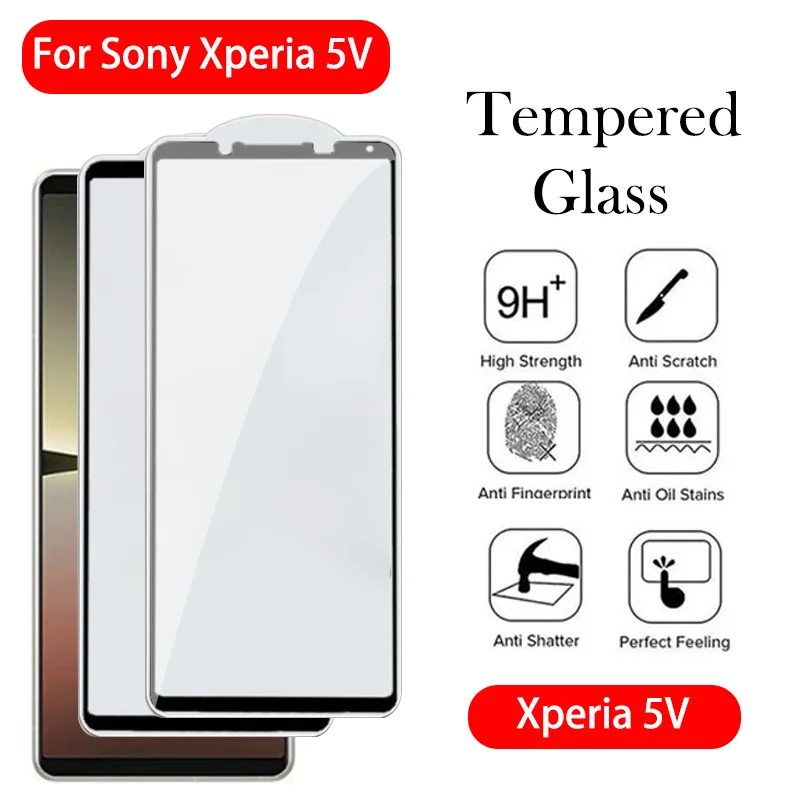 Original Protection Tempered Glass for Sony Xperia 5 V Screen Protector Cover Film