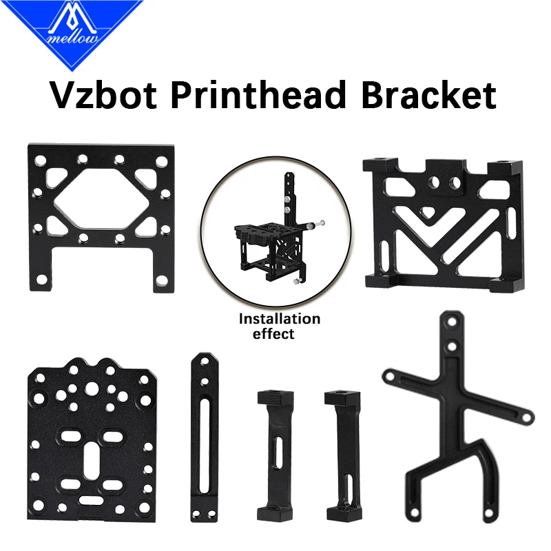 Mellow VzBoT Printhead Bracket Parts For Goliath Crazy Dragon Hotend VZ Extruder Sherpa Mini Micro 235/330 DIY 3D Printer