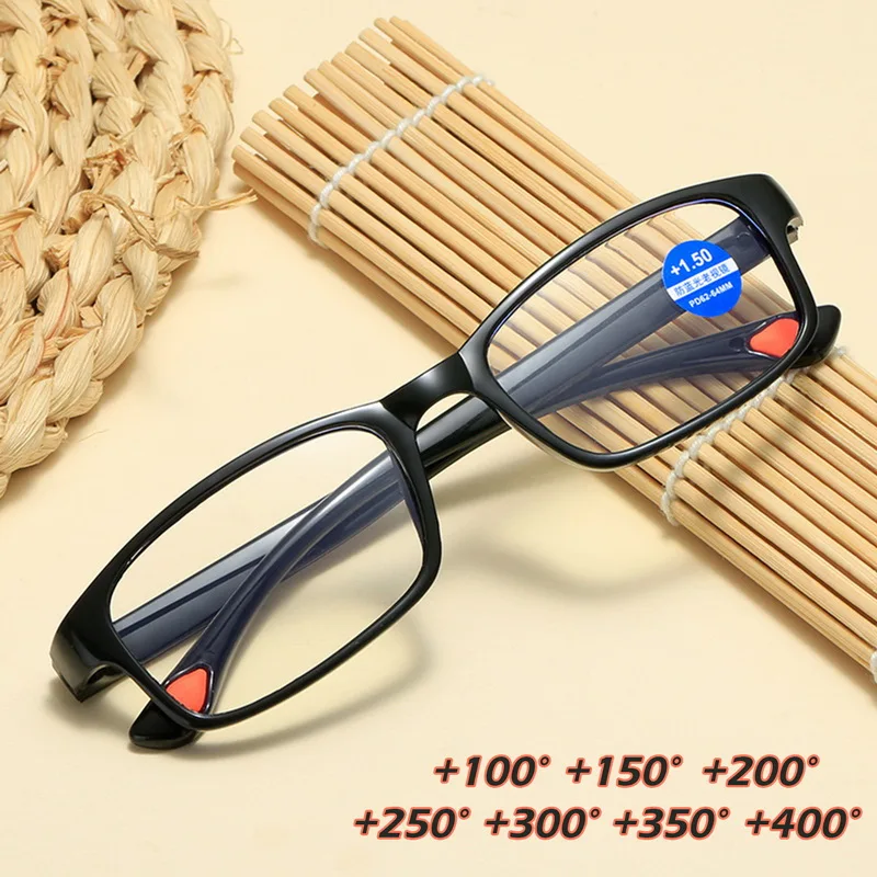 2025 Neue PC-Anti-Blaulicht-Lesebrille HD Einfache und stimmungsvolle Lesebrille für ältere Menschen 3053