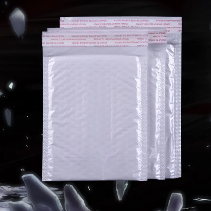 50Pcs Bubble Mailers White Bubble Mailer Self Seal Padded Gift Bag Packaging Envelope Bags Book Shipping Package Bag