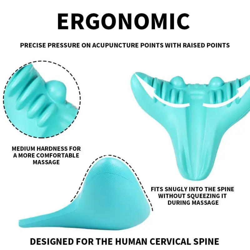 Barella per la spalla del collo Relaxer dispositivo di trazione chiropratica cervicale cuscino per massaggio per strumenti di massaggio per l'allineamento della colonna vertebrale cervicale