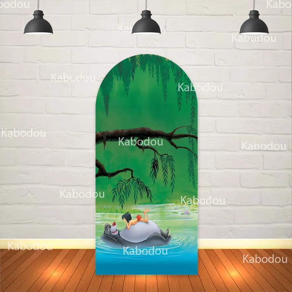 The Jungle Book Backdrop Arch Cover Boys Birthday Party Decoration Baby Shower Photography Background Studio Prop view 5