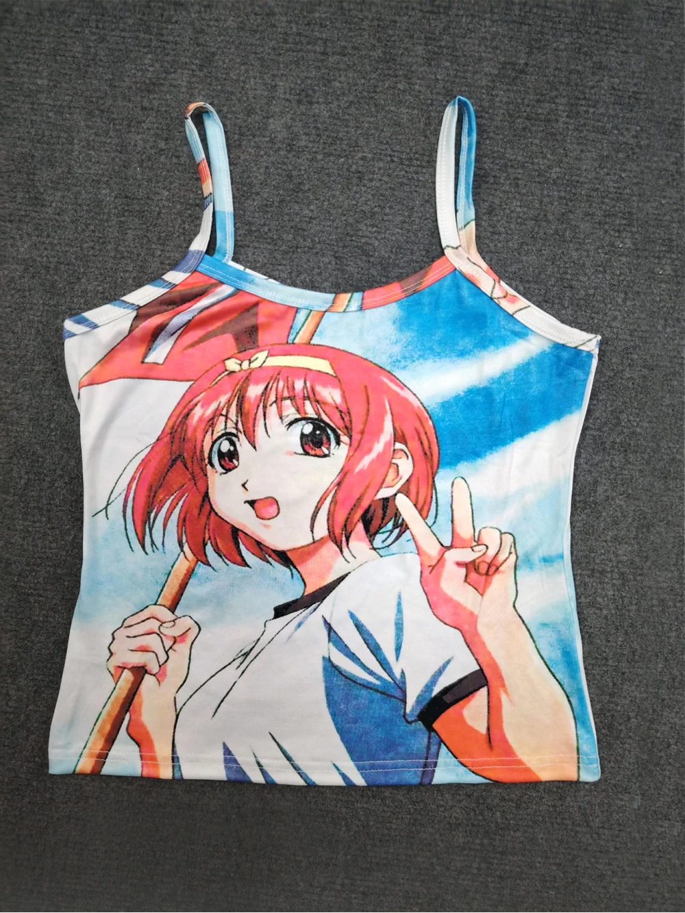 

A sweet retro printed ladies vest for a charming look and a spicy sexy camisole for a bold style statement