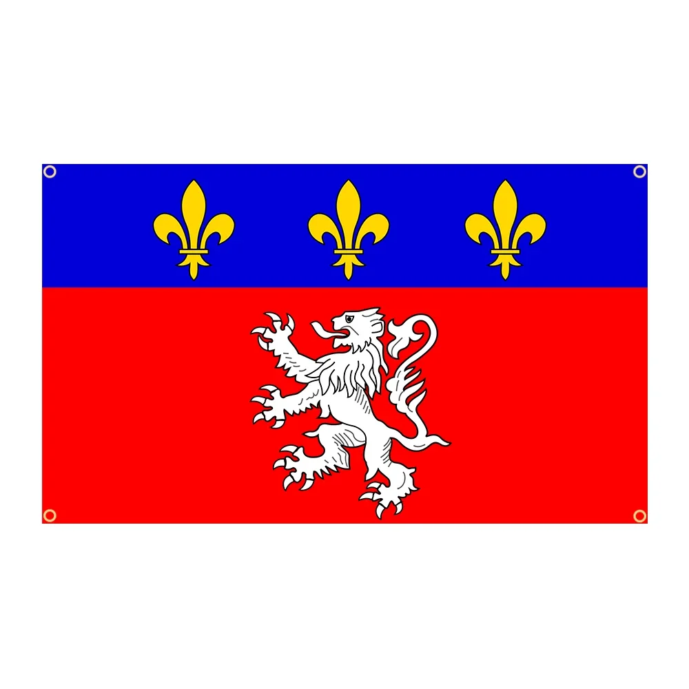90x150cm Lyonnais Lyon Bandeira Poliéster Impresso Banner Casa ou Exterior Para Decoração Tapeçaria Flagjm