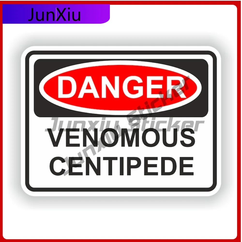 

Danger Venomous Cool Car UV Resistant Sticker Accessory Boat Square Durable Proof Decal Window Funny Stylish Anime Waterproof