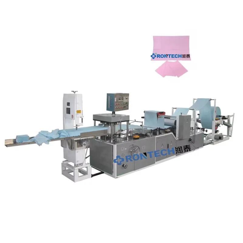 Customized Fully Automatic Disposable Dental Bib Folding Machine With Ultrasonic Popular In The Market