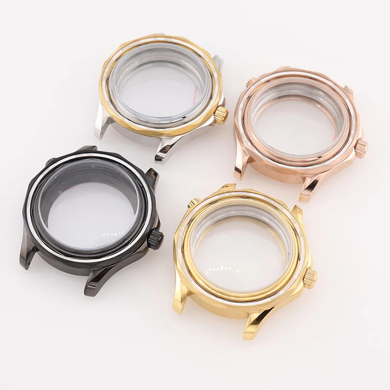Boîtier de montre de plongée PVD 42 mm, boîtiers NH35 NH36 pour Seiko Mod Seamaster, montres mécaniques pour hommes, pièces de rechange pour la construction de montres DIY