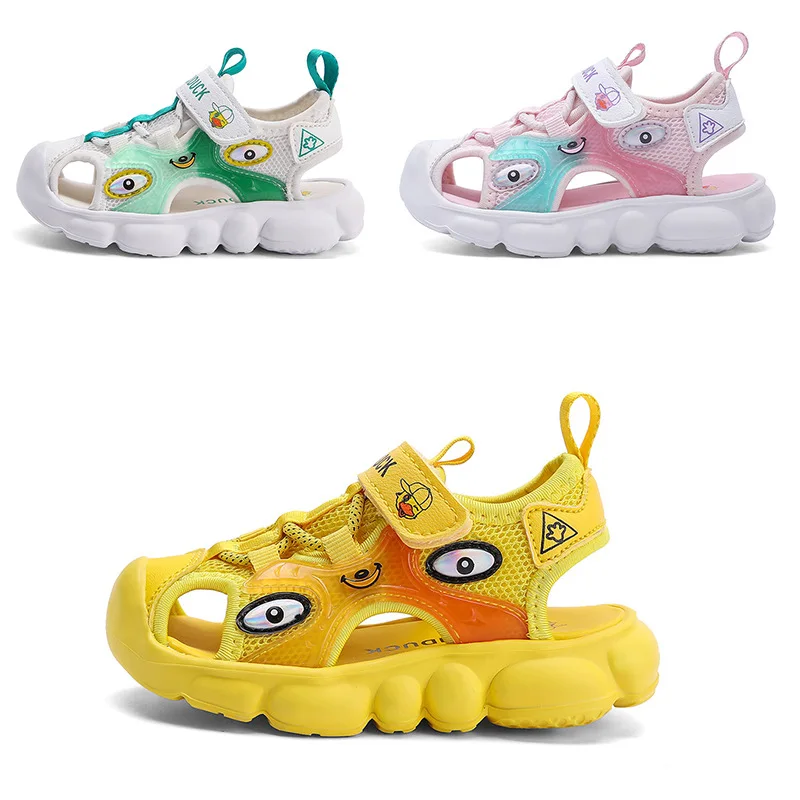 Girls Sandals Kids Shoes 2023 Summer Soft Soled Casual Boys Beach Shoes