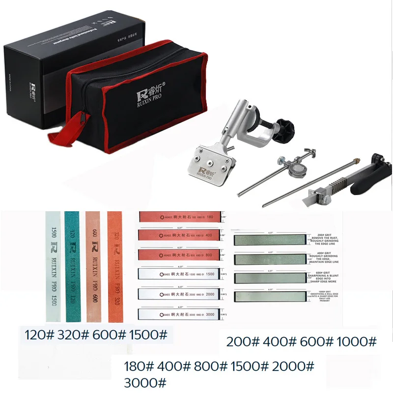 RUIXIN PRO RX008 Professionelle Messer Spitzer 360 grad Rotation Flip Design Edelstahl Küche Chef Messer Schärfen Kit