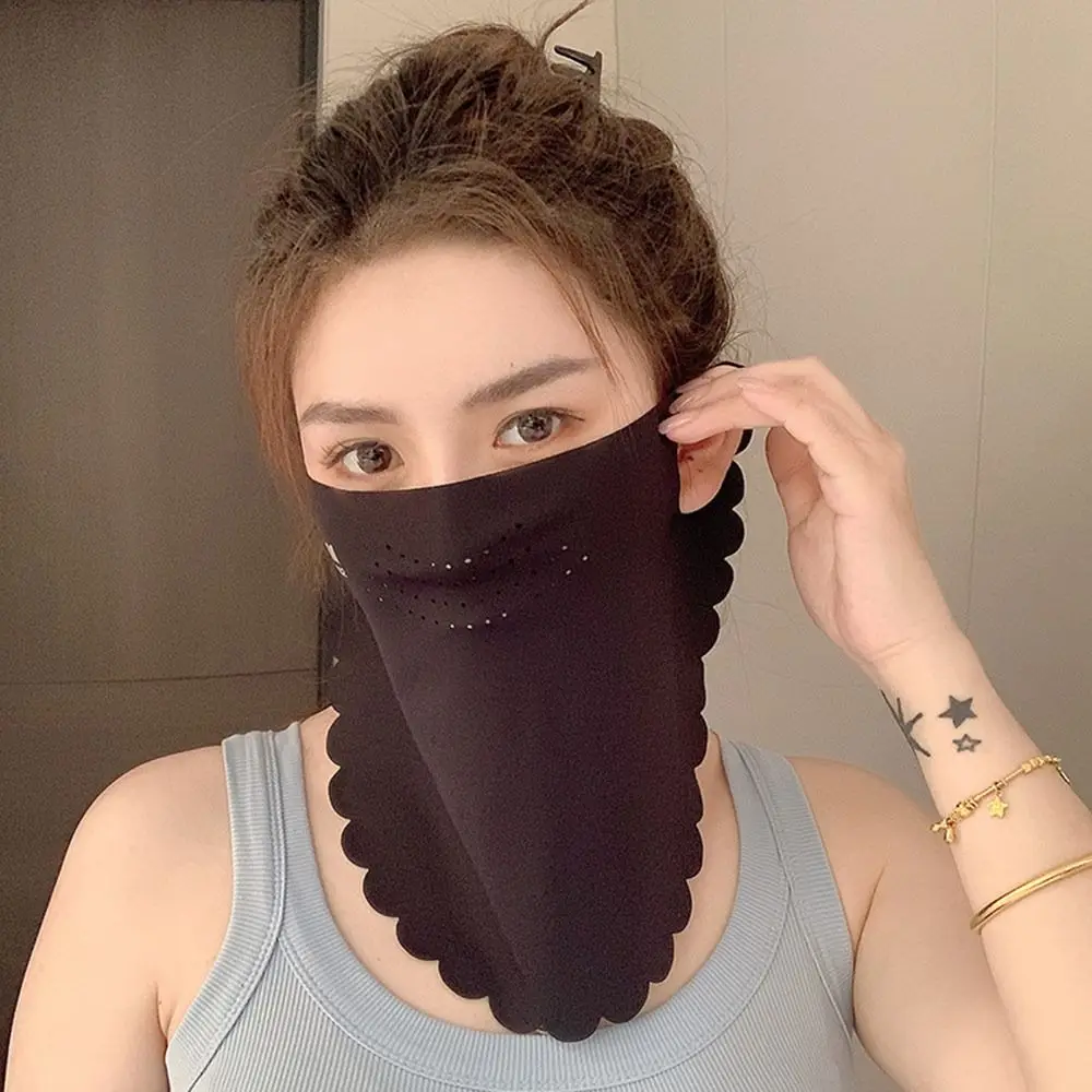 새로운 UPF50+ 자외선 차단 마스크 방진 목 보호 안티 UV 목 스카프 통기성 라이딩 페이스 커버 여름