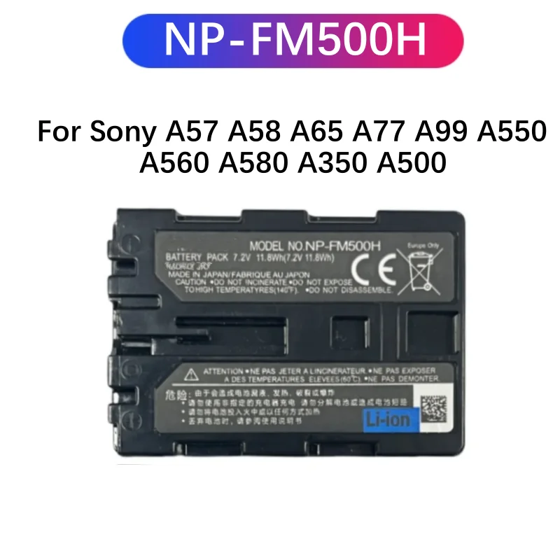 NP-FM500H Battery FM500H Battery for Sony A57 A58 A65 A77 A99 A550 A560 A580 A350 A500