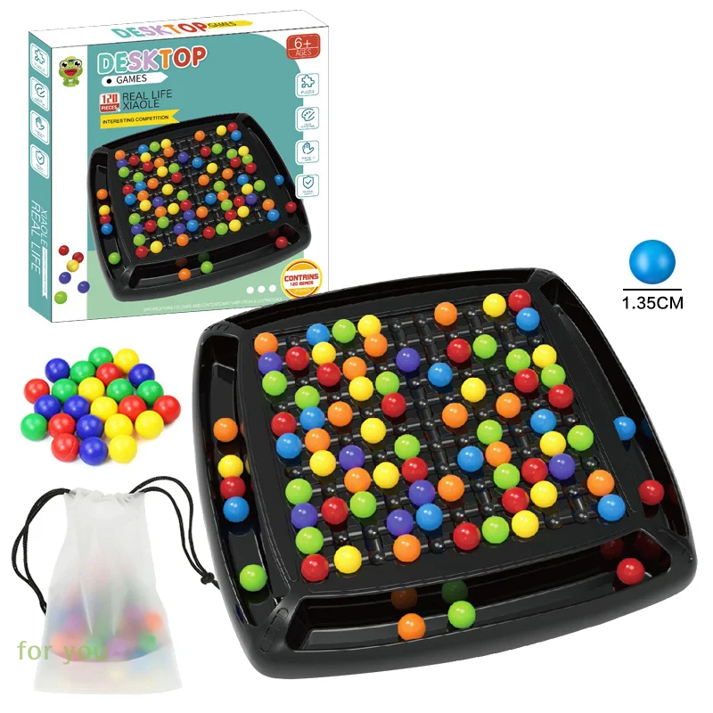 

Настольная игра с шариками и бусинами 48/80/120 Интеллектуальная дуэль; Веселая шахматная доска Mastery Game