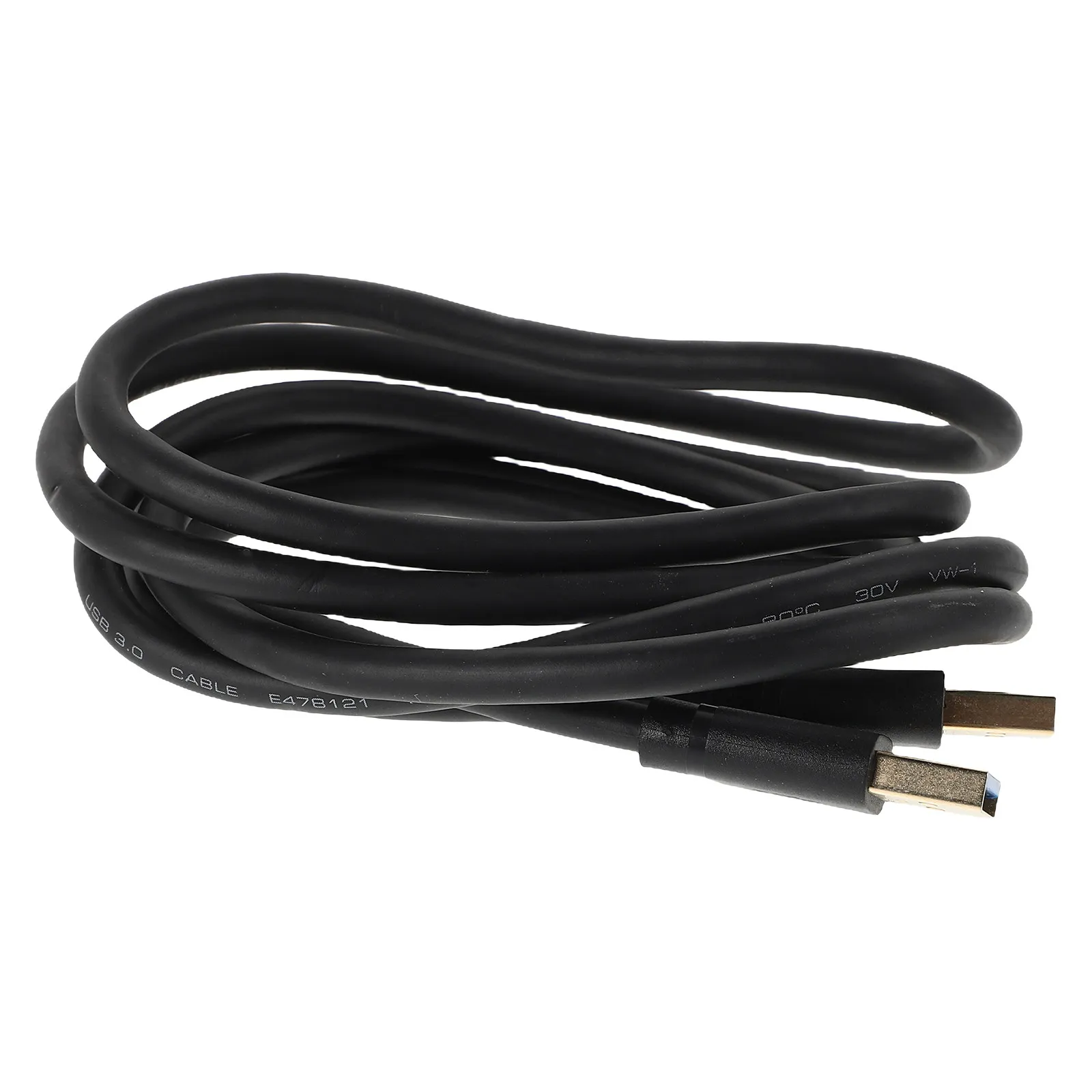 Double Ended USB Male to Male Cable Black High Speed Data Transfer for Laptop Hard Drive Enclosure External Devices