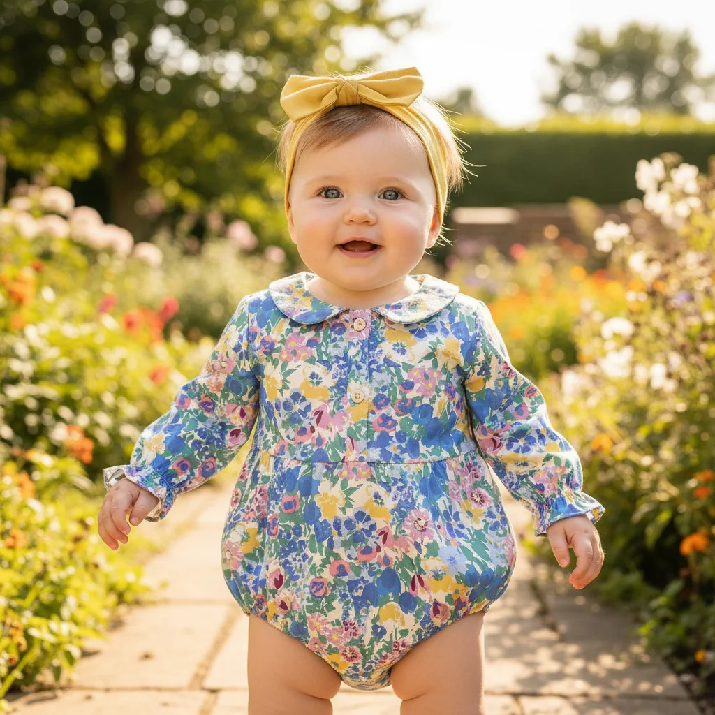 Cotton Baby Girl Bodysuits Infants Clothes Princess Cute with Headband
