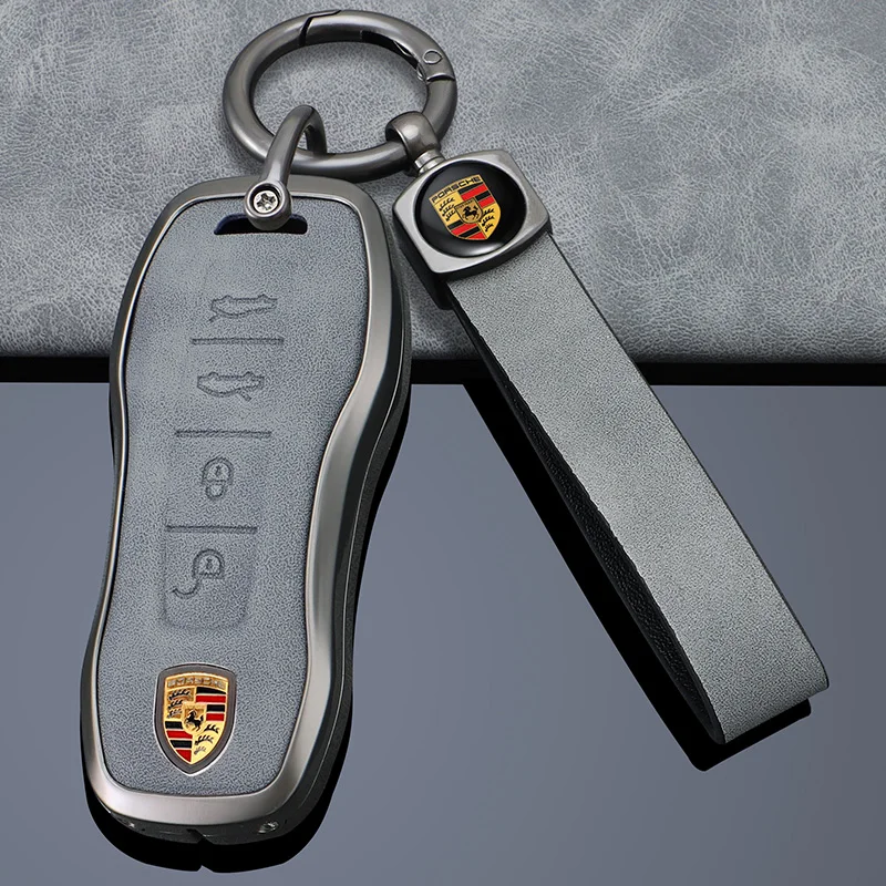 Car Key Case Cover Protector Shell For Porsche Panamera Carman Macan Bobst Cayenne 911 970 981 991 996 92A 2017 Auto Accessories