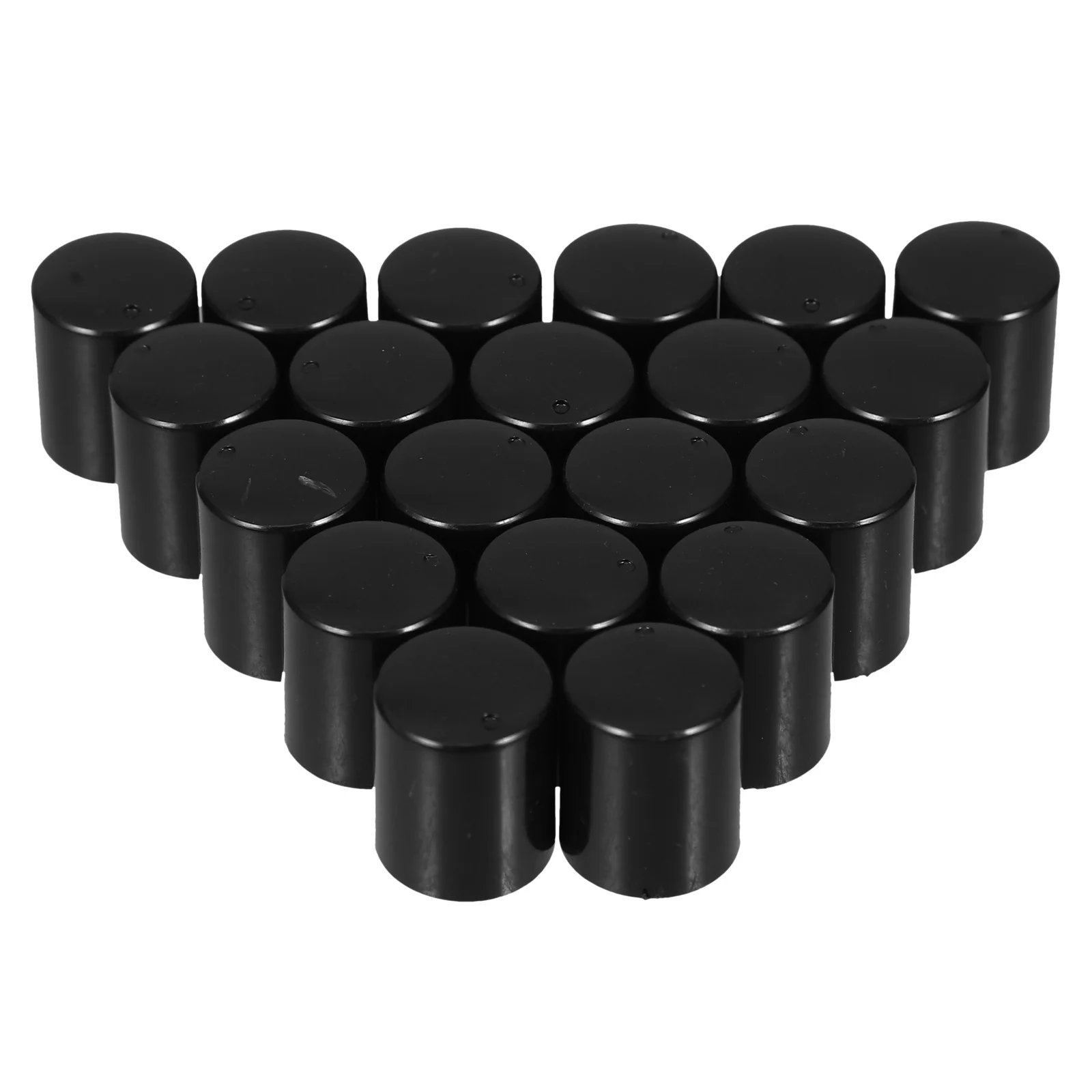 20Pcs Power Amplifier Knob Replacement Black Rotary Control Adjustable Rotate Button for Guitar Amplifiers Speakers Volume