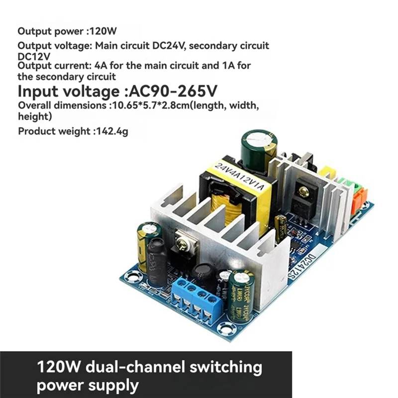 

AC-DC 24V 4A / 12V 1A Switching Power Supply Board Circuit Module Switching Power Supply Module