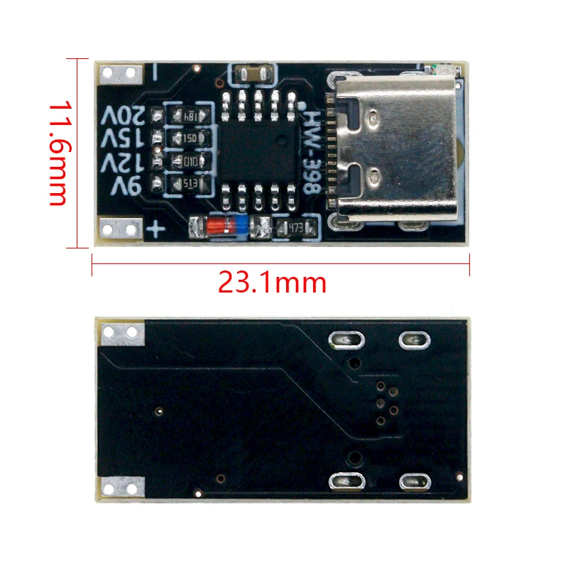 PD/QC Decoy Board Fast Charge USB Boost Module Type-c Power Supply Change Module PD3.0/2.0 PPS/QC4+ QC3.0/2.0 FCP AFC