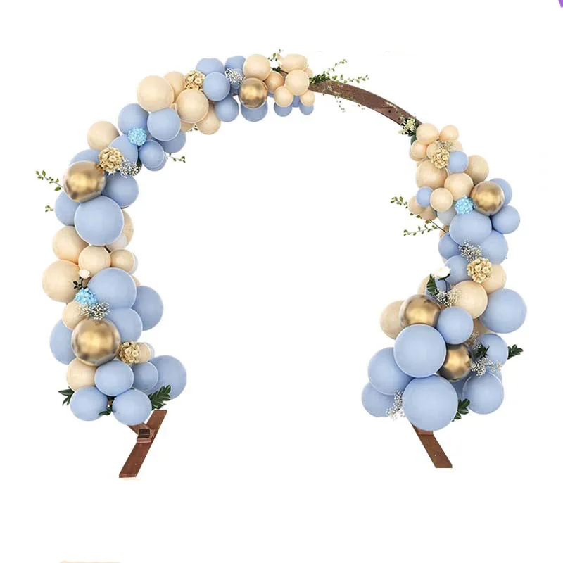 Hot Sale Wooden Half Circle Arch Frame Wedding Backdrop Stand Forest Wedding Props Decoration