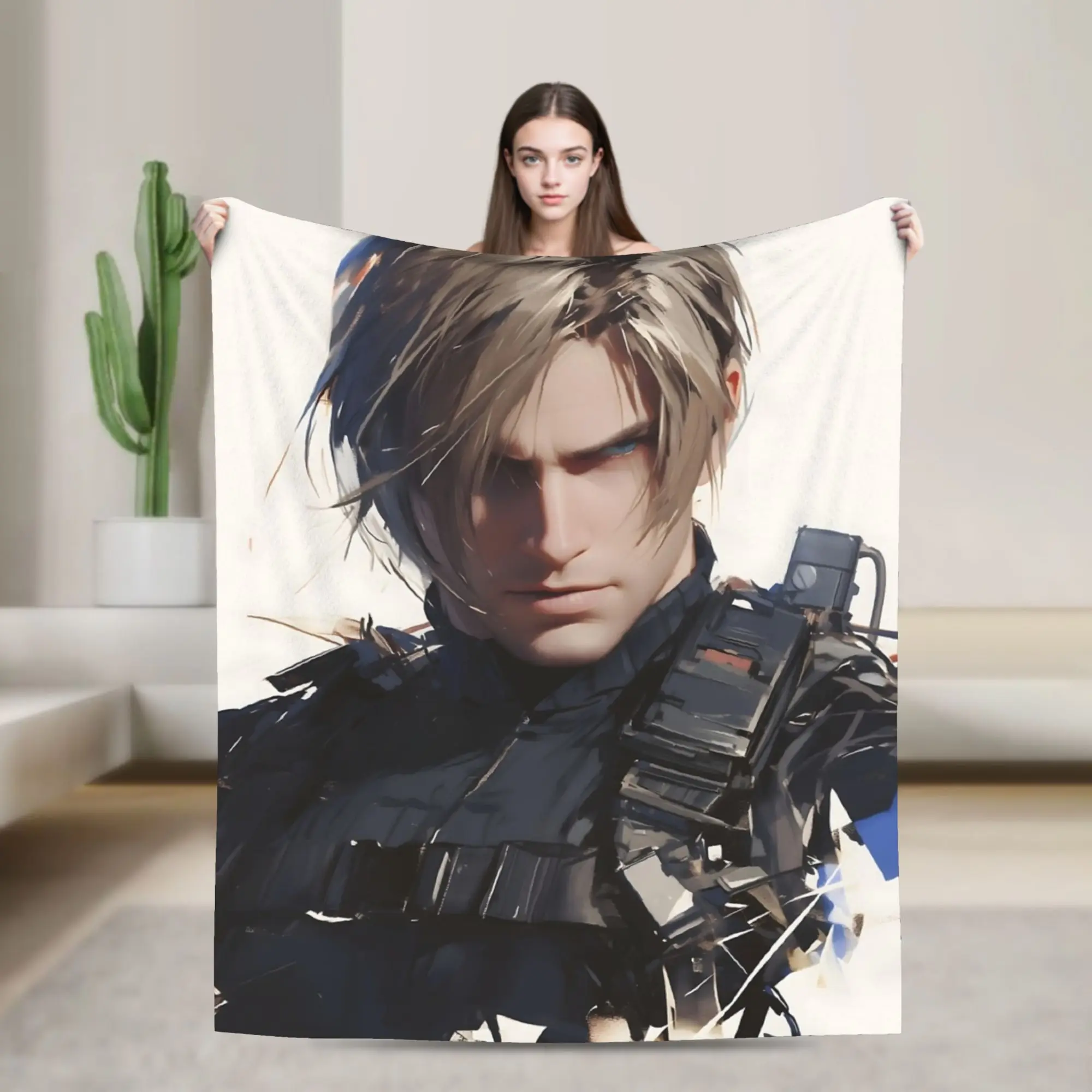 

Пледы с мемами Леона С. Кеннеди, фланелевые, летние, многофункциональные, очень теплые, для дома и путешествий, плюшевые, тонкие одеяла