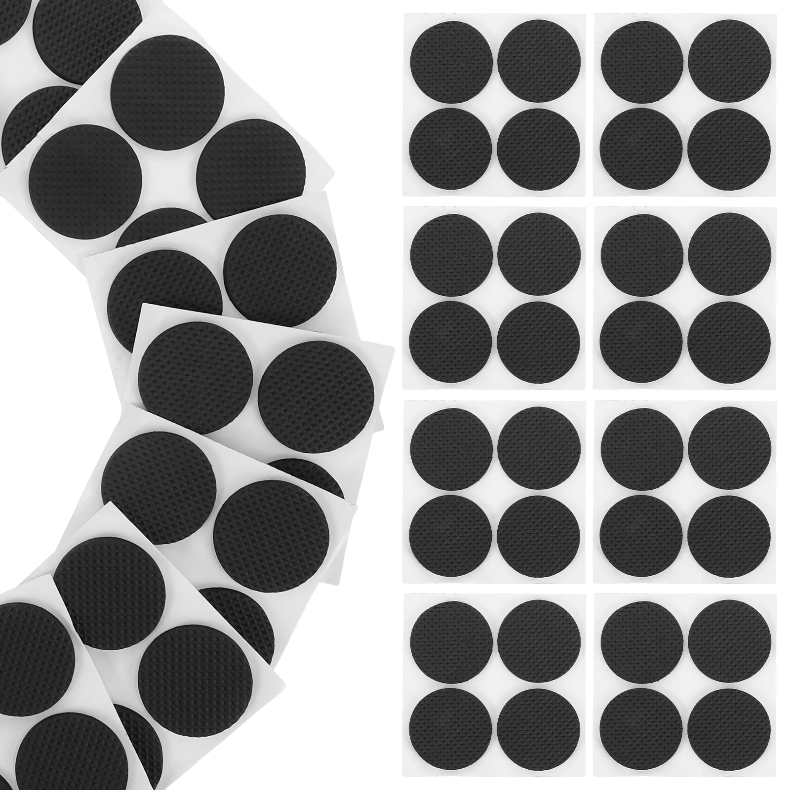 

60pcs EVA Furniture Protectors Anti-Slide Table Chair Mats Black Floor Leg Pads Cushion Non-Skid Feet Sofa Stoppers