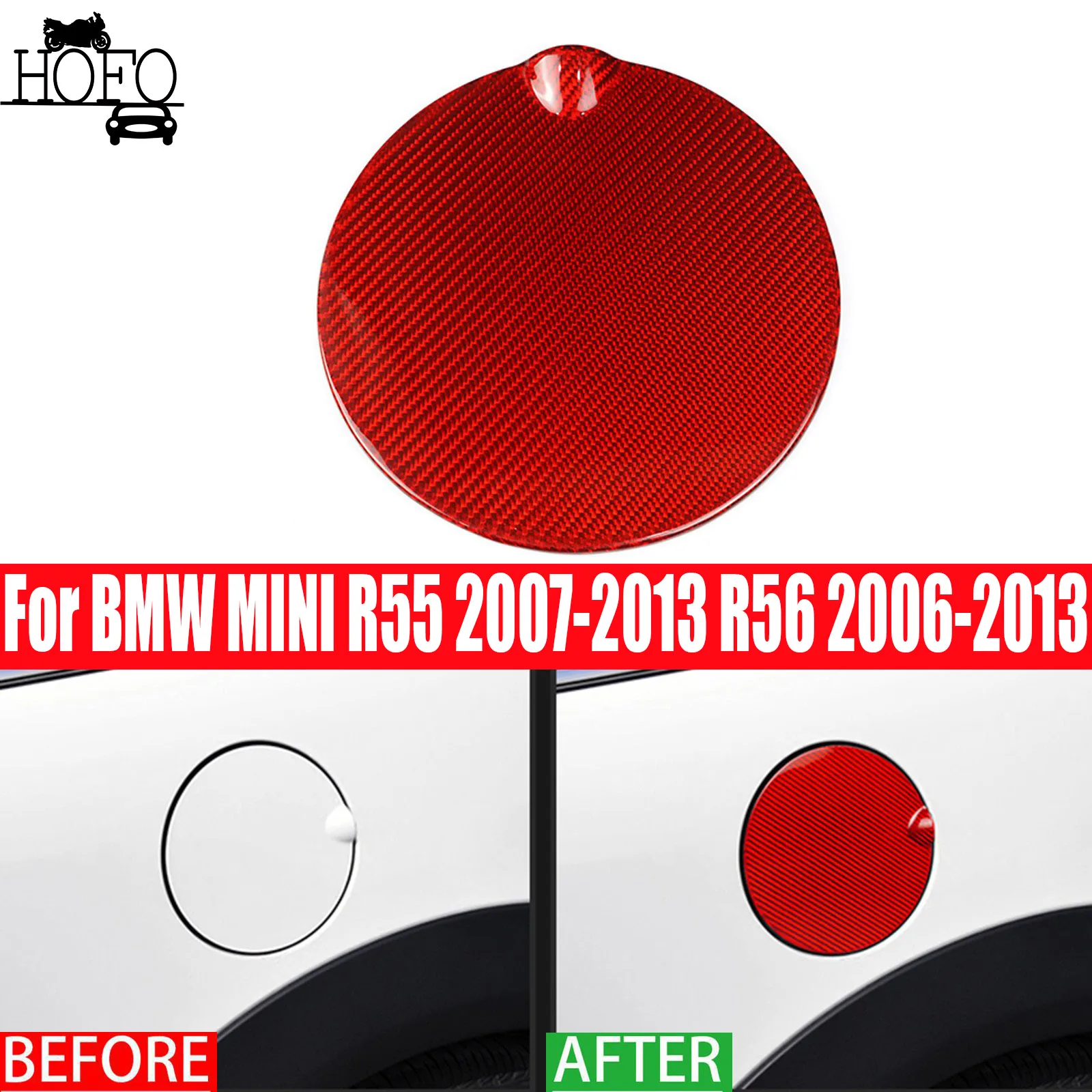 

For MINI R55 2007-2013 R56 2006-2013 Oil Fuel Tank Cap Cover Trim