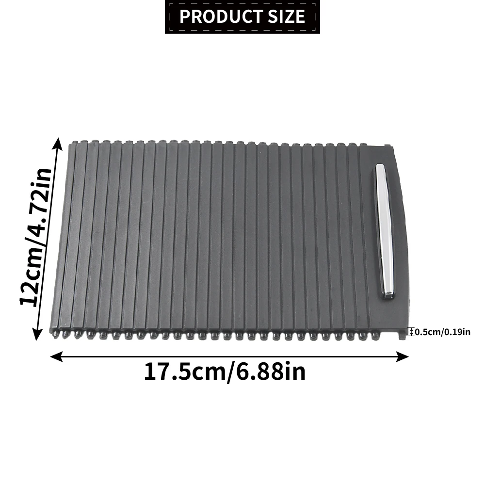 For BMW E92 E93 M3 Car Rear Console Storage Tray Cover Trim Cover Slide Roller Blind Cover Water Cup Holder Curtain 51166963913