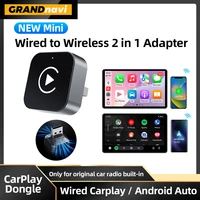 2025 nuevo 2 en 1 inalámbrico CarPlay Android Auto adaptador USB Dongle Mini caja inteligente Plug Play para VW Toyota Nissan Honda Ford Benz KIA