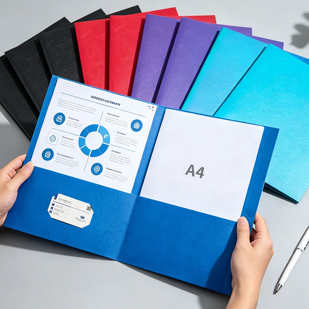 

A4 folder, dual socket office folder, contract folder, office document storage folder, envelope folder
