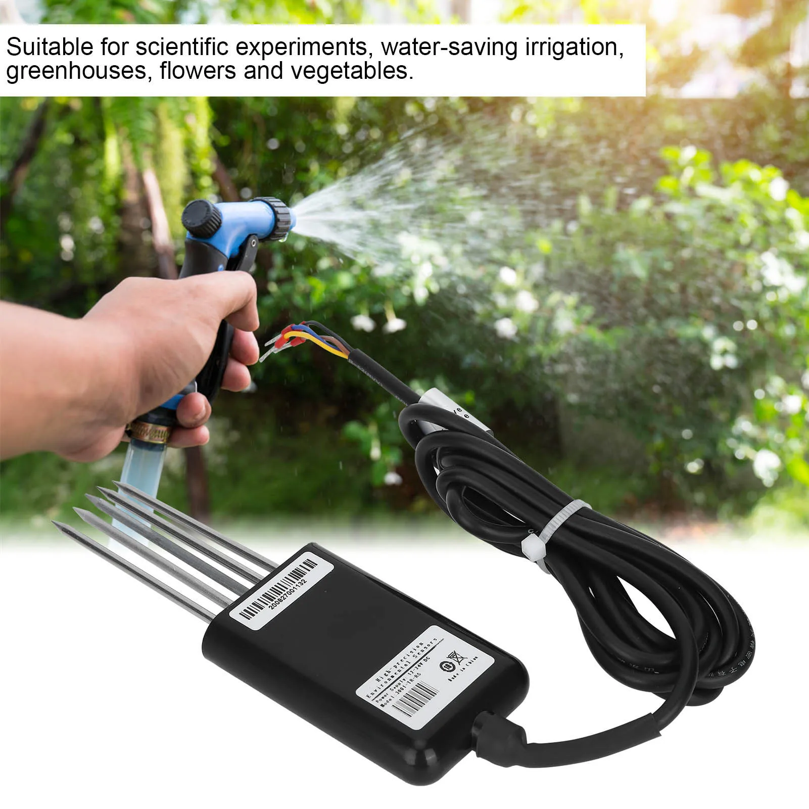 RS485 Soil Sensor 5Pin Soil PH NPK Temperature and Humidity EC Sensor Conductivity Detector Tester