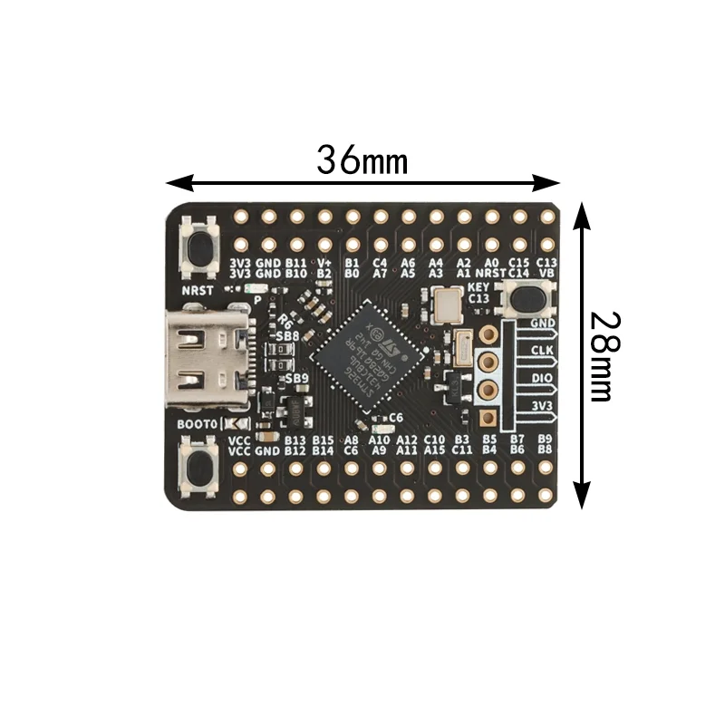 Papan modul pengembangan mini papan inti STM32G4 Cortex-M4 lengan asli