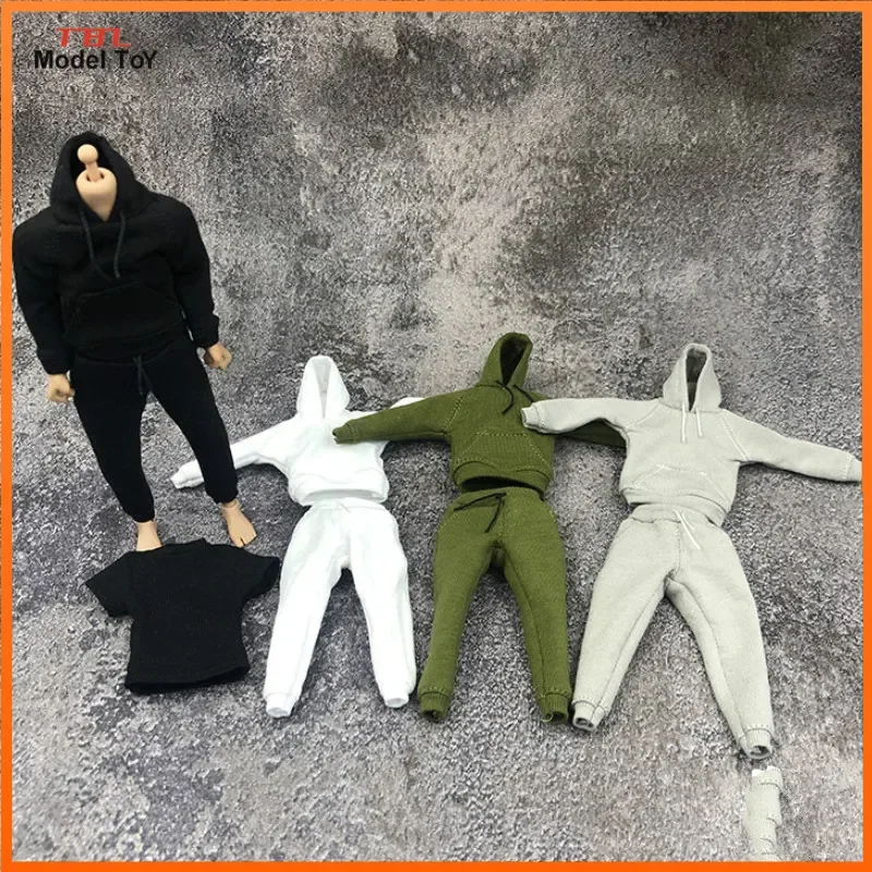 

1/12 Scale Male Soldier Sweater Sweatpants Suit Clothes Set for 6in Action Figure Toy Accessories