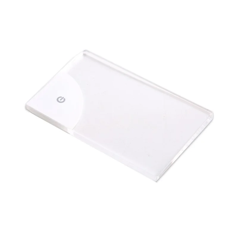 ABMF-LED 빈 아크릴 빛나는 명함 빛 투명 이름 태그 보드 남편 남자 친구를위한 DIY 선물 Dady 선물