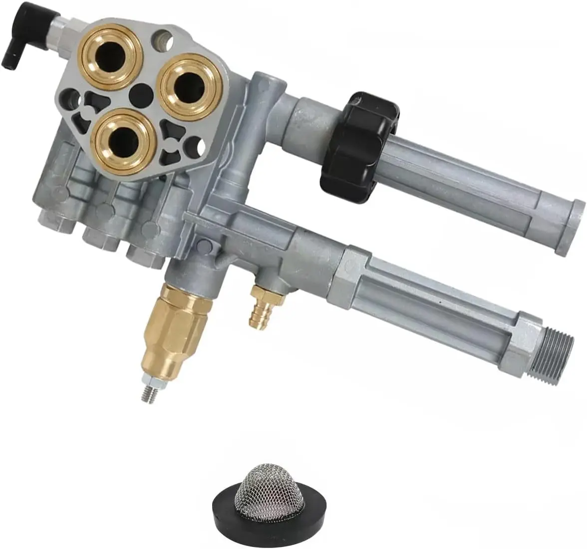 

Complete Pump Head with Unloader& Installed Thermal Relief Valve Replacement, Pressure washer pump heads forAR43361, SRMW2.3G28