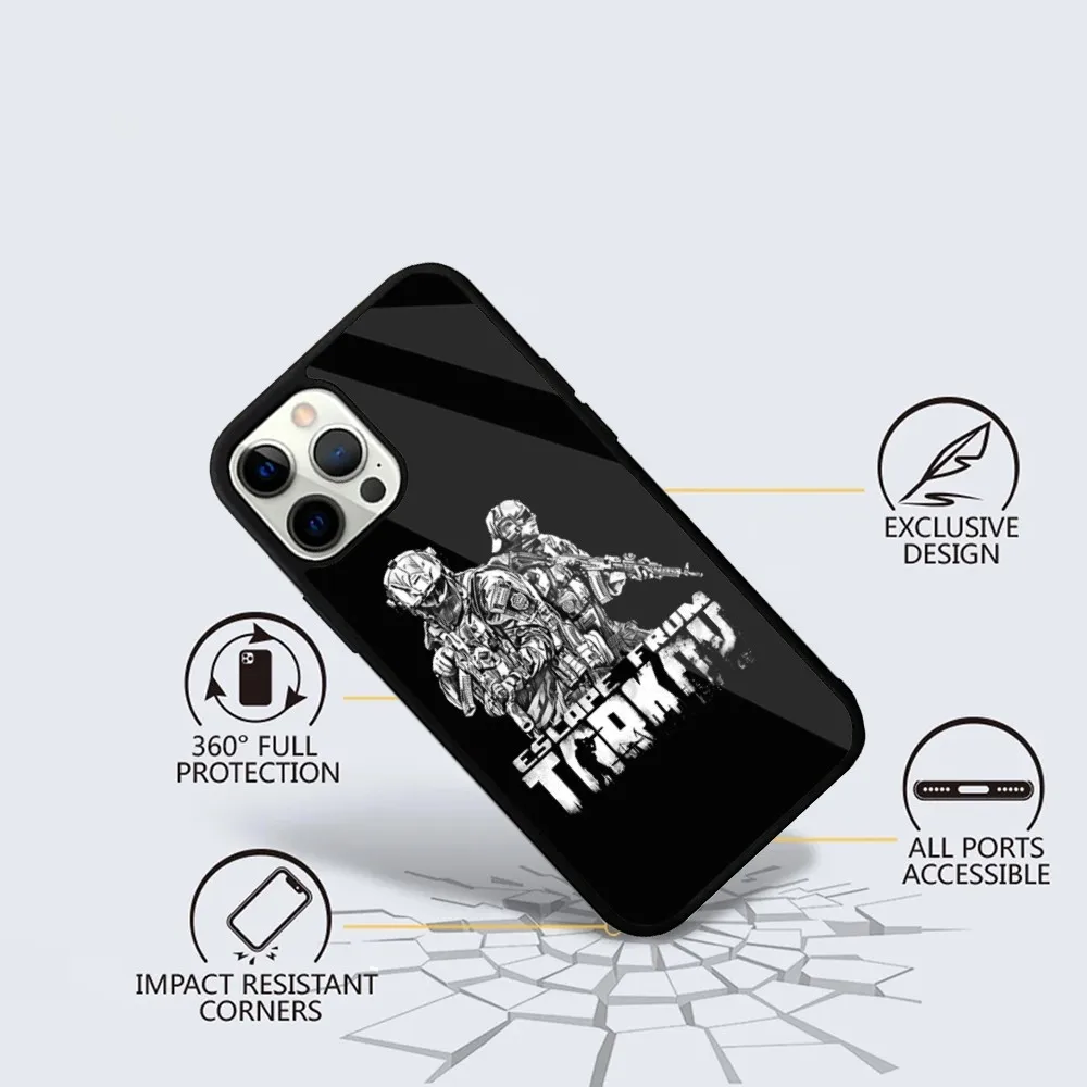 E-Escape From Tarkov Phone Case For iPhone 15,14,13,12,11,Plus,Pro,Max Mini Magsafe Magnetic Wireless Charging