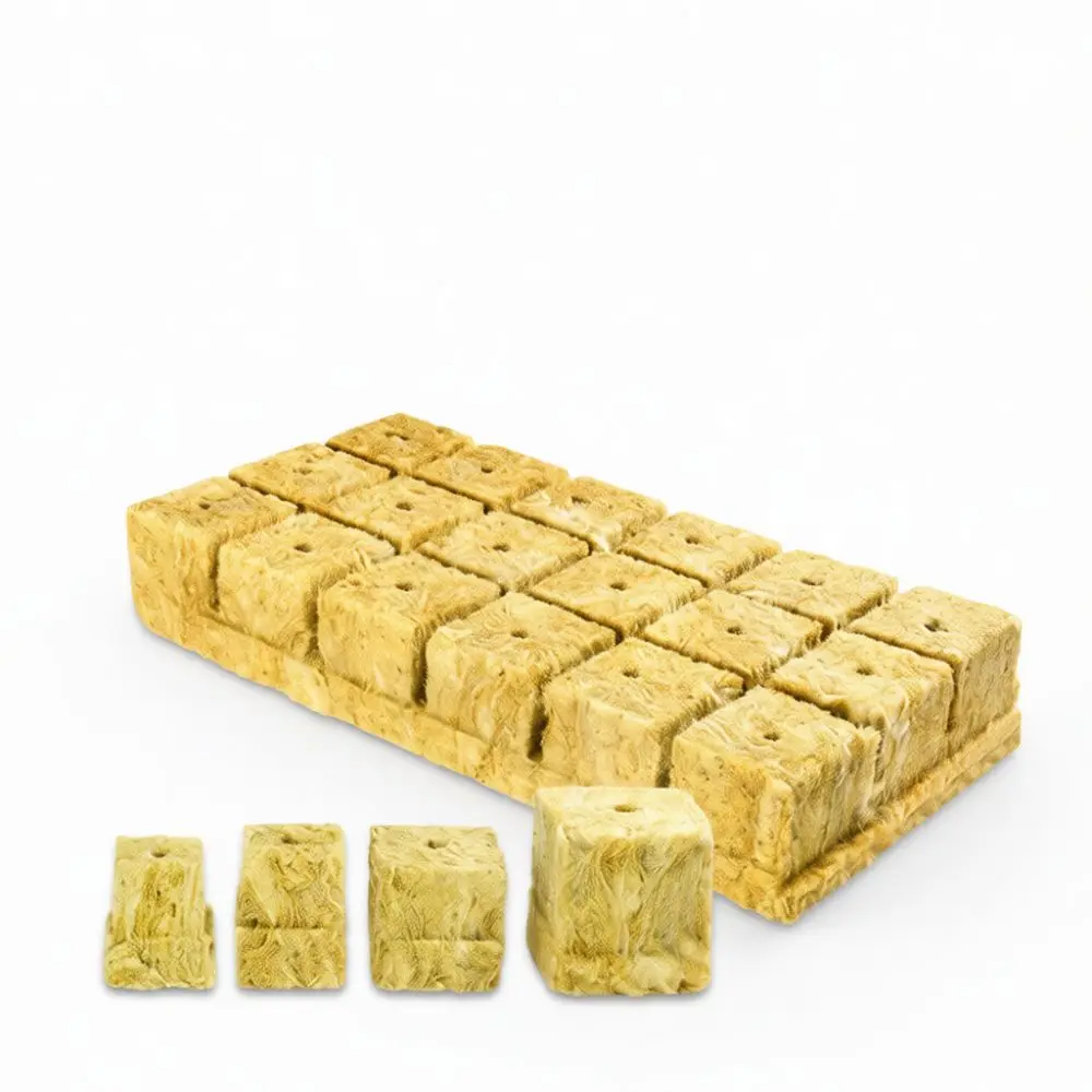 Efficient Rockwool Growing Media For Cenguan Hydroponic Gardening Starter Plugs Indoor Plant Root Development Soilless Base
