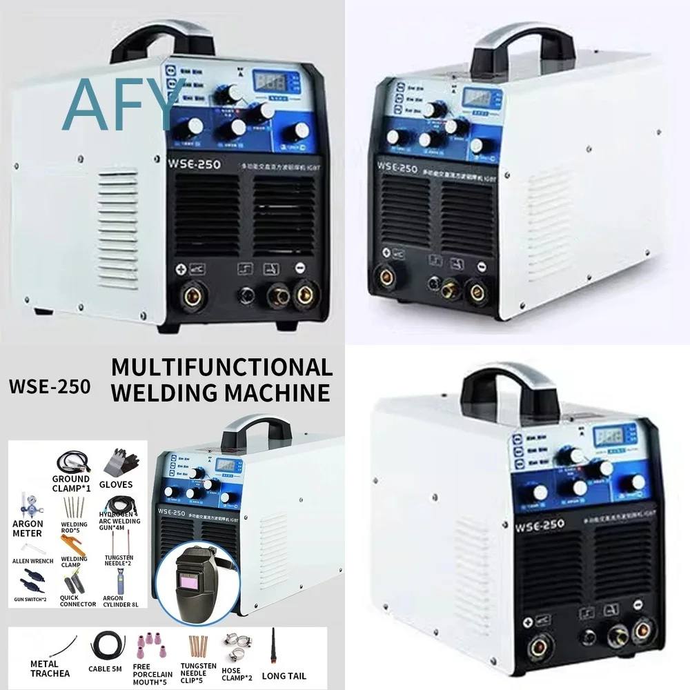 WSE-250 for AC DC Square Wave TIG Welder Machine for Aluminum Alloy Argon Arc Welding Inverter Welding Equipment for Metal