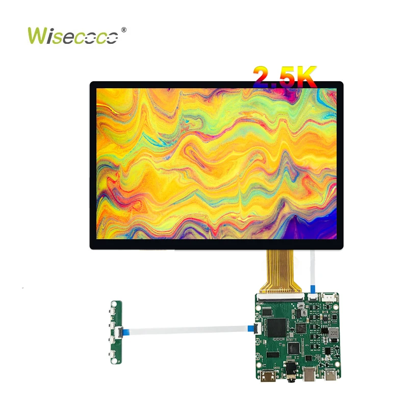 Wisecoco NEW Arrival 10.5 Inch 2.5K Multi-Touch 60HZ 2560*1600 Resolution Mipi Interface Lcd Oled Screen Module for Tablets