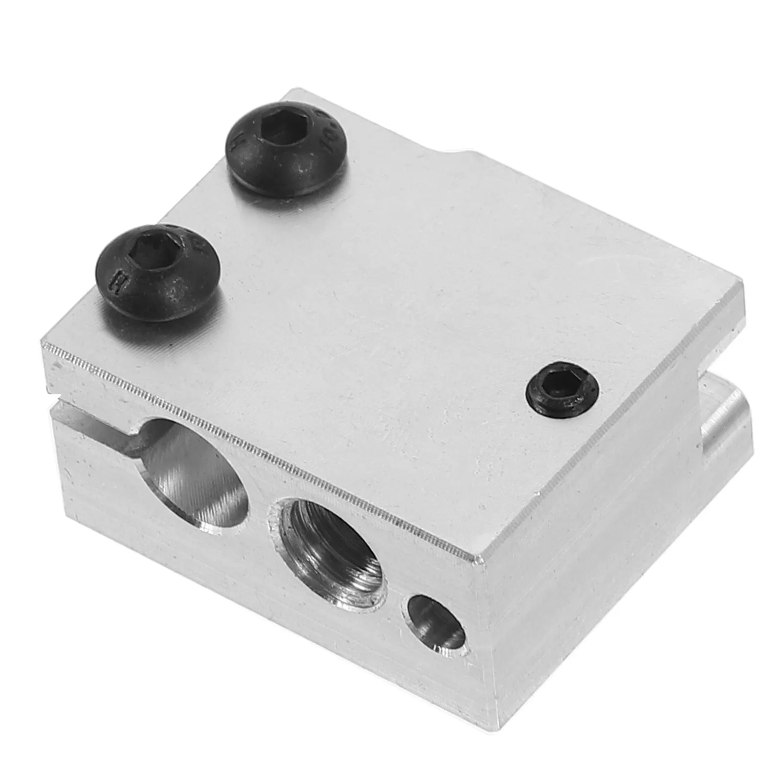 

Aluminum 3D Printer Heater Block for Faster Extrusion Stable Heating Performance Easy Install Remove Compatible with Pt100